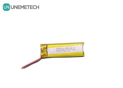 China 3.7V 100mAh 301235 Wiederaufladbare Lithium-Polymer-Batterie für Unterhaltungselektronik zu verkaufen