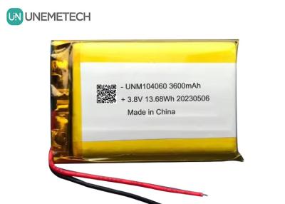 Cina Batteria Lipo ad alta tensione da 4,35V di grande capacità 104060 3600mAh 3.8V Batteria Litio-Ione-Polimero in vendita