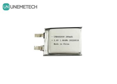 China 3.8V 280mAh Lipo Battery 482030 4.35V High Voltage Li-ion Polymer Battery CE Approved for sale