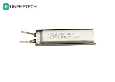 China 3.7 Lithium ion Polymer Battery / IEC62133 Approved 471036 130mAh Lithium Polymer Battery Cell for sale