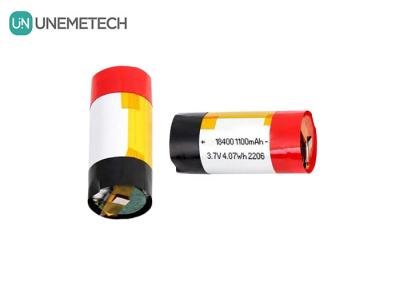 China 3A Discharge Cylindrical Polymer Lithium Ion Battery 18400 3.7v 1100mah LiPo Battery for sale