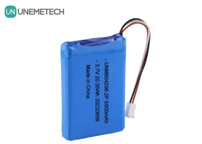 China 3.7V Li Poly Bateria recarregável 854256 2P 5500mAh Baterias de equipamento industrial à venda