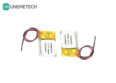 China Bateria de polímero de lítio ultra fina 401215 3.7V 45mAh Bateria Li Po para rastreador GPS à venda