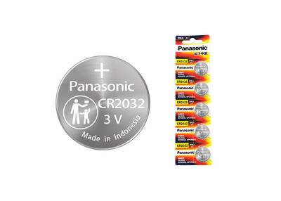 China Batería para llaves de automóvil Panasonic CR2032 3V 225mAh Celdas de botón para llaves de vehículo en venta