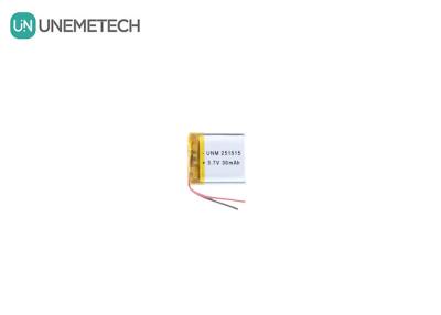 China 3.7V 30mAh 251515 Kleine, leichte Lipo-Batterie für kleine elektronische Thermometer zu verkaufen