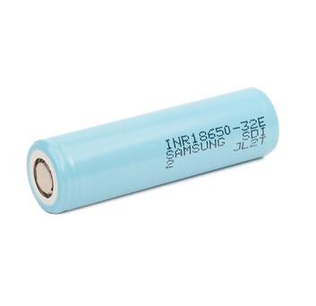 China Samsung 32E 18650 3200mAh 6.4A Battery 3.65V Cylindrical Lithium Ion Cell INR18650-32E for sale