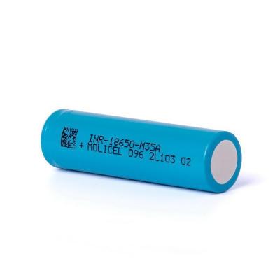 중국 모리셀 INR-18650-M35A 플랫톱 18650 배터리 모리셀 M35A 18650 3500mAh 10A 배터리 3.6V 판매용