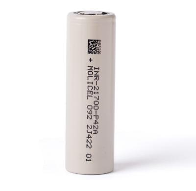 중국 모리셀 INR-21700-P42A 플랫톱 21700 배터리 3.6V 4000mAh 45A 명목 용량 전형 판매용