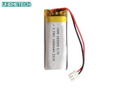 中国 リポバッテリーパック 102050 3.7V 1000mAh リチウムポリマーバッテリー IEC62133 承認 販売のため