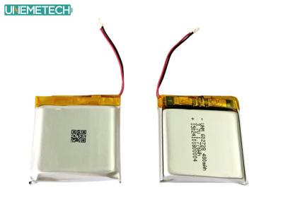 China 3.7V 480mAh 602728 Bateria recarregável de iões de lítio para mini gravador à venda