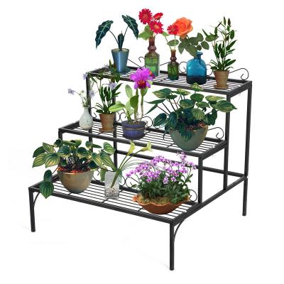 China Indoor Source Flower Metal Pot Types Durable Table Stand Metal Material Factory Sale for sale