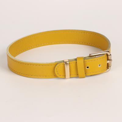 China Quick Release Wholesale Price Customize Comfort Custom Color Adjustable Leather Collar For Dogs for sale