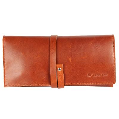 China Classic Genuine Leather Wholesale Durable Logo Exquisite Smoking Pipe Pouch Customizable for sale