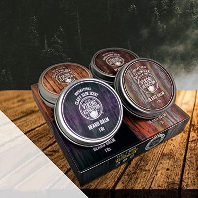 China Moisturize Private Label Different Smell Bulk 30g Hot Selling Natural Beard Balm For Men Beard Care for sale