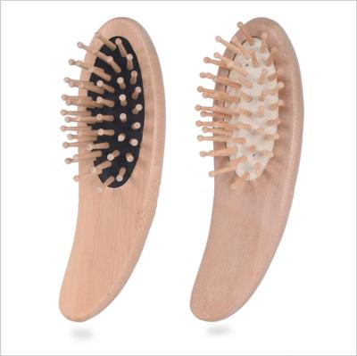 China Hot Selling Long Handle Mini Air Cushion Brush Scalp Massage Shampoo Hair Brush Wood Brush for sale