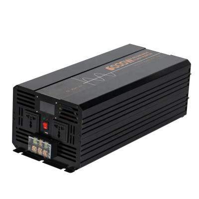 China RV 6000W 12v 220v inverter pure sine wave inverter with inverter and battery all in one system for sale