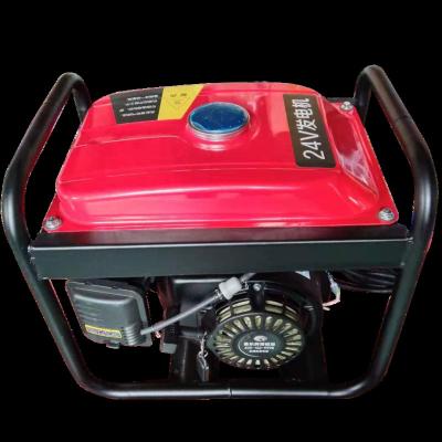 China 24V gasoline parking generator with variable frequency DC removable, easy to install 3 kW power, automatic start and stop 57.8*44.5*51.5cm for sale