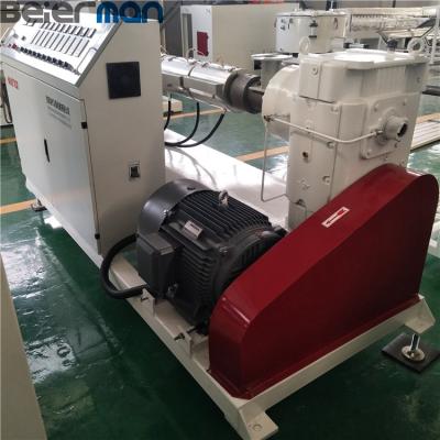 China SJ30 SJ45 SJ55 SJ65 SJ75 single plastic PIPE SJ30 SJ45 SJ55 SJ65 SJ75 screw extruder machine pe pipe extruder PLC control for sale