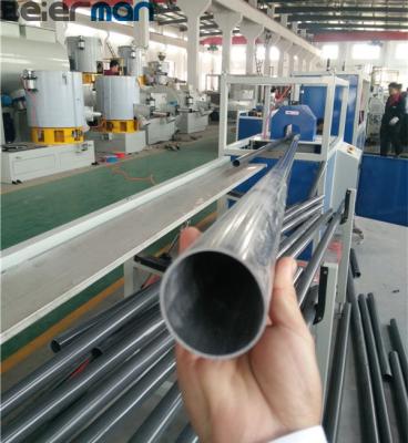 China Complete Line 16-63 mm PVC PIPE Weak Pipe Production For 16 20 25 32 40 50 63 Tube Extrusion With SJSZ51/105 As Main Extruder for sale