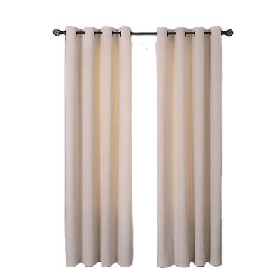 China Blackout Finished L84 Inches, 2 Piece Ivory Ivory Velvet Curtains W52 X Panels for sale