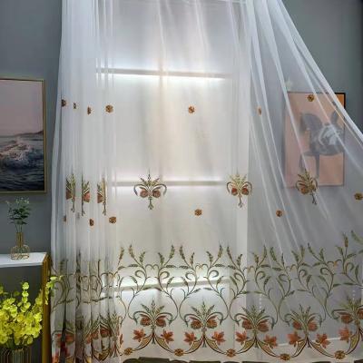 China New embroidery VELVET embroidery fabric curtain upholstery fabric breathable modern luxury sequin flowers net embroidery fabric for sale