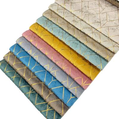 China Anti-UV High Quality Fabric Polyester Aluminum Foil Micro Suede Sofa Fabric For Sofa Decorative Fabrics for sale