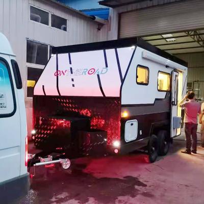 China Good travel trailer manufacturers electric rv prefab camper pop up slide on camper wheel campers for sale