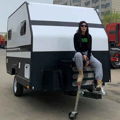 China Travel trailer good quality pull off top hard floor on earth intimidating off road adventure rv hybrid camper trailer for sale