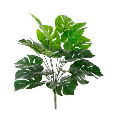 China Indor Artificial Decoration 55cm Monstera Leaves Paper Real Touch Plant For Wedding Decorative Floral for sale