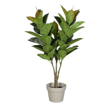 China Low MOQ 80cm Almost Natural Looking Faux Oak Plants Ornamental Indoor Tree Y8516-48-3-1PS for sale