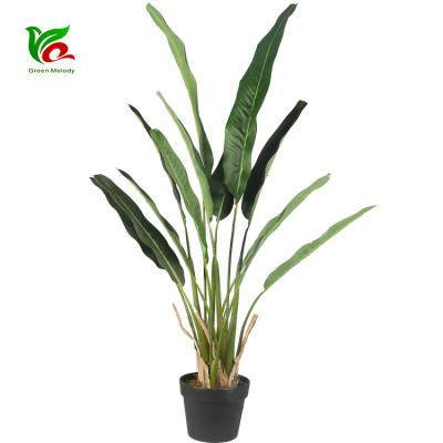 China Highly Simulation 1.1m Indoor Decorative Plants Traveler Decorative Tree Plant for sale