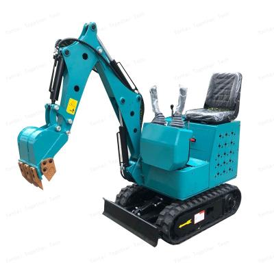 China Cool Blue Crawler Mini Excavator Battery Digger Electric Excavator Hotels 0.8 Ton Mini Price for sale