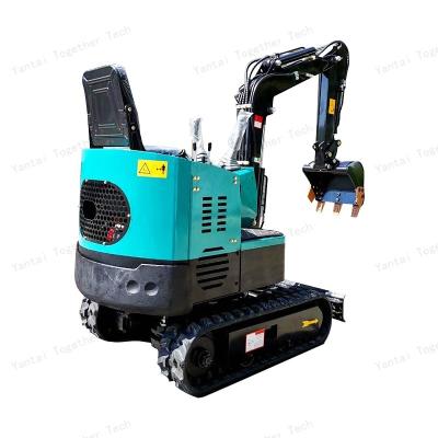 China Hotels Backhoe Mini Hydraulic Crawler Excavator China 1.0 Ton Excavator Swing Boom Operating Weight Sea Freight For Sales for sale