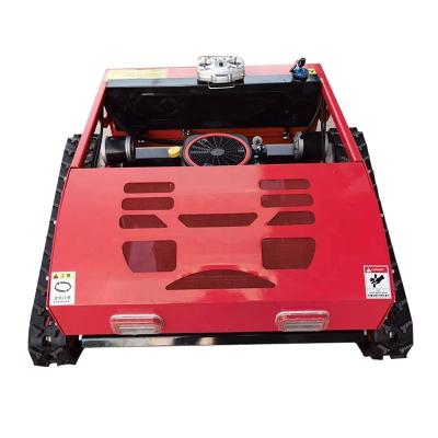 China 4-Stroke Crawler Type Self Walking Lawn Mower Remote Control For Sale Cheap Price for sale