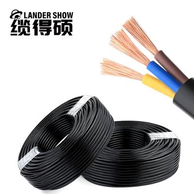 China Multi-core cable RVV 6-core 7-core 8-core pure copper flame retardant power cord sheath line signal line flexible cable sun p for sale