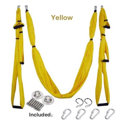 China Dropshipping Adult Yoga Hammock Trapeze Swing Flying Yoga Inversion Tool Yoga Swing Set for sale