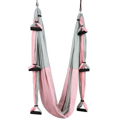 China Adult Anti-Gravity Yoga Swing Ultra Strong For Air Yoga Inversion Exercises Hanging Yoga Hammock Set for sale