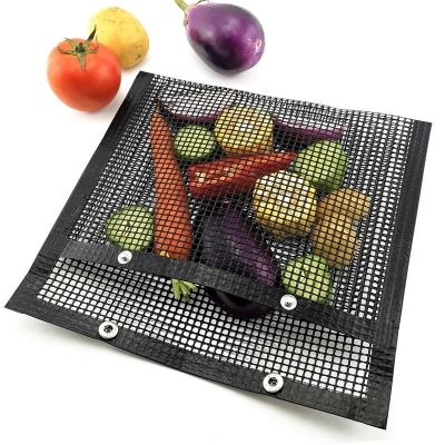 China PTFE BBQ Grill Mat Reusable Non-Stick BBQ Grill Mesh Bag BBQ Grill Accessories for sale