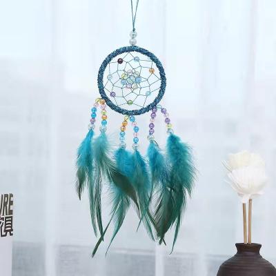 China India 2022 Wholesale Dream Catcher Feather Traditional Wind Chimes Decoration-Handmade Hanging Dreamcatcher for sale