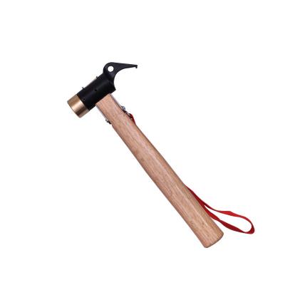 China Portable Hot Selling Outdoor Camping Wood Handle Strength Steel Hammer for sale