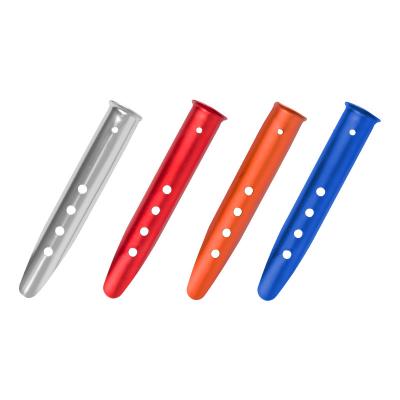 China Durable aluminum tent stakes pegs in snow and sand studs lightweight U-shape for hiking backpacking camping for sale