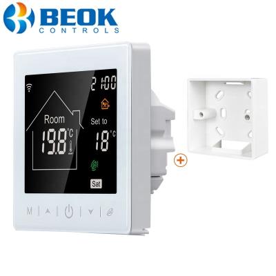 China Modern beok TR9B water floor wifi thermostat heating tuya weekly programmable adjust thermostat for sale