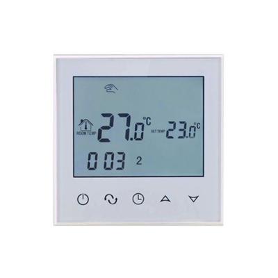 China Hotel Room Temperature Wired Control Smart Touch Screen Digital HVAC Heating Thermostat Italy for sale