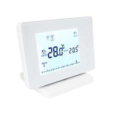 China EUROPEAN RF Wired WiFi Gas Boiler Heating Room Thermostat With Programmable Function for sale