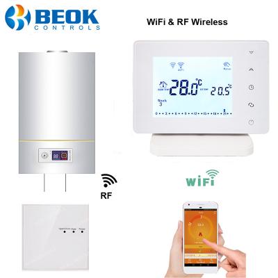 China Modern Smart Home Temperature Controller WIFI Control Gas Boiler Thermostat with Large Digital Display for sale