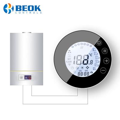 China beok thermostat modern touch screen wifi weekly programmable digital thermostat gas boiler wifi thermostat for sale