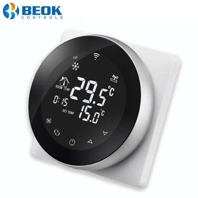 China Beok TGR87WiFi-AC Modern Thermostat Air Conditioning 3 Fan Speed ​​+Auto Smart Thermostat for sale