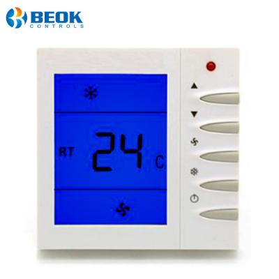 China 3 Fan Speed ​​Commercial Central Air Conditioner Ventilation Function Thermostat Controls For Hotel for sale