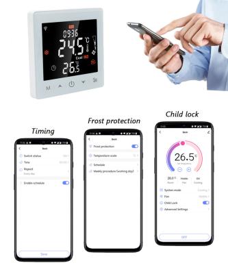 China Integratd Wifi Programmable Backup Room 7 Day Energy Room Thermostat Gas Boiler Heater Pump Fan Coil And Triggers Heater Thermostat for sale