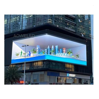 China Outdoor Top Selling Outdoor Advertising 3d Led Screen Display Outside Build Digital Commercial Billboard for sale